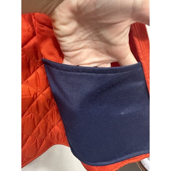 POLO GOLF Ralph Lauren Quilted Vest Men’s Large Orange Zip Pockets Lightweight - Picture 6 of 6